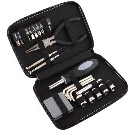 Trousse d'outils à main pour la maison, pince à bec fin portable, outils de réparation ---