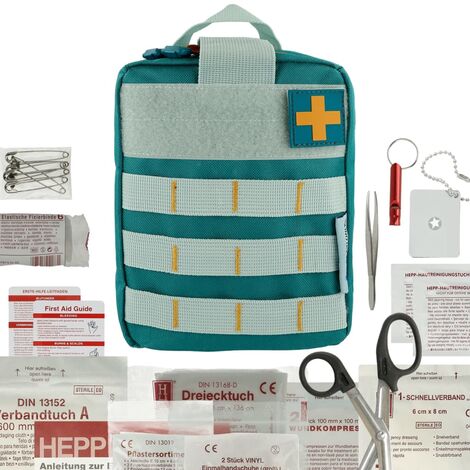 Trousse d'urgence 35 pcs Outdoor FIRST AID ONLY - Vert