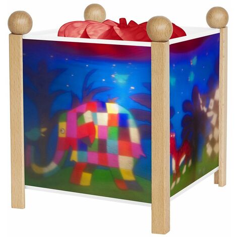 Trousselier, Lampada "Lanterna magica" per bambini, Multicolore (Bois naturel vernis)