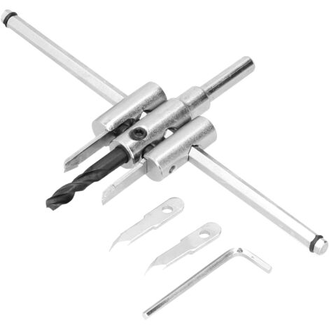 Trousses de coupe circulaire ajustable 40-200mm pour bois, outils de bricolage et perçage.