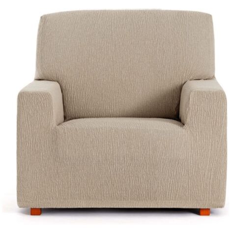 Troya beige elastischer Sesselbezug 80/110