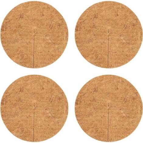 Trozo de disco protector de plantas, lona, mantillo, mantillo de coco, cáñamo, estera de coco, plantas, coco, fibra de coco, disco, estera protectora de plantas, fibra de coco, biodegradable