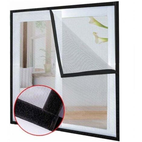 Trozo de red de protección para gatos con cinta adhesiva, red para ventana (1,2 x 1,5 m)