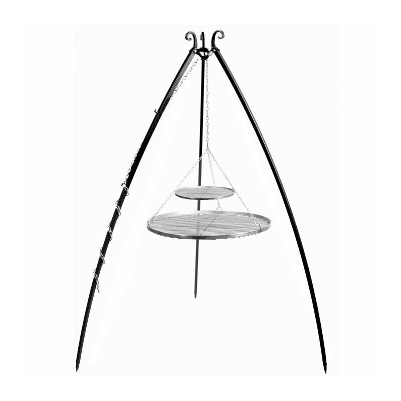 Grilles de cuisson suspendues sur trépieds de cuisson, , 80 et 40cm de diamètre Cookking 22453