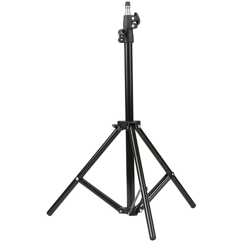 

Trípode de metal de 1,6 m, soporte retractil, interfaz universal 1/4, adecuado para termometro, camara de vigilancia, luz de relleno fotografica, etc.