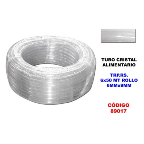 TRP.RS Lebensmittelglasrohr. 6 x 50 m Rolle 6 mm x 9 mm