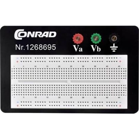 TRU COMPONENTS 0165-40-1-3301B Breadboard Totale poli 610 (L x L x A) 11.43 x 18.62 x 0.84 cm 1 pz.