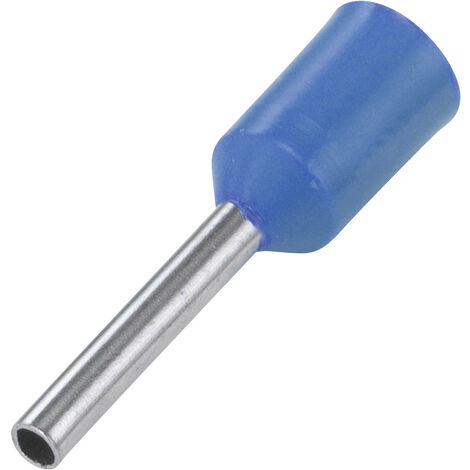 TRU COMPONENTS 1091286 Aderendhülse 0.3 mm² Teilisoliert Hellblau 100 St.