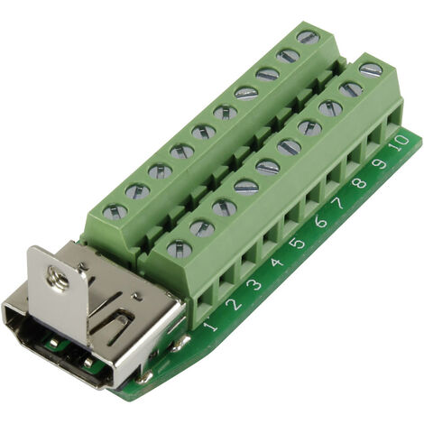 TRU COMPONENTS 1229327 HDMI-Steckverbinder Buchse, Einbau horizontal Polzahl: 20  Silber 1 St.