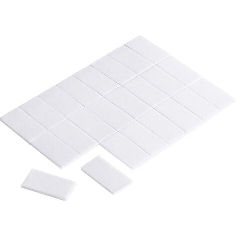 TRU COMPONENTS  1564000 Doppelseitige Klebepads  Weiß (L x B) 25 mm x 13 mm 24 St.
