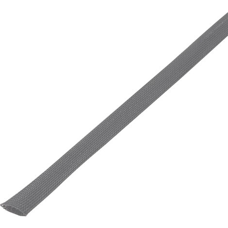 TRU COMPONENTS 1564738 CBBOX2740-GY Geflechtschlauch Grau PET  25 bis 34 mm 5 m