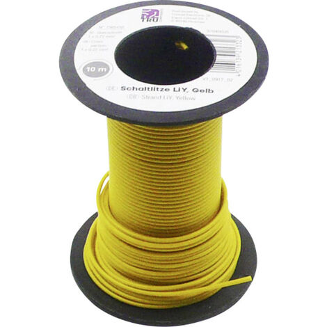 TRU COMPONENTS 1565158 Litze LiY 1 x 0.22 mm² Gelb 10 m