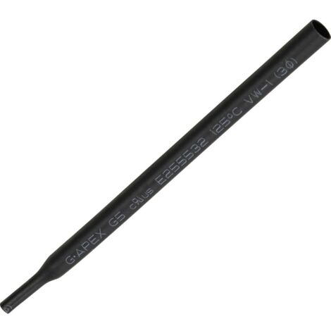 TRU COMPONENTS 1566753 Termoretraibile senza colla Nero 3 mm Restringimento:2:1 15 m
