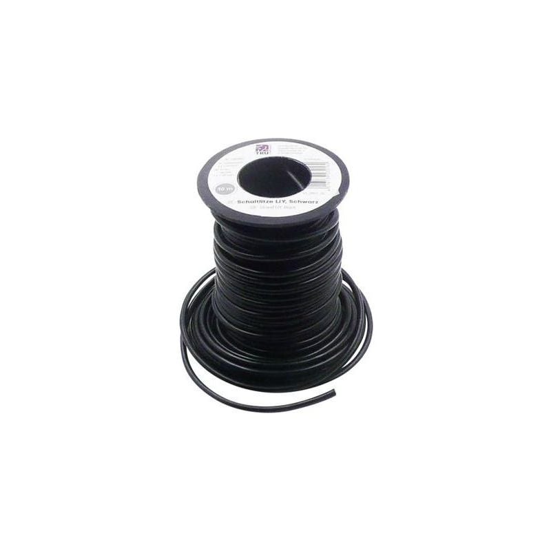 1566842 Fil de câblage LiY 1 x 1.50 mm² noir 10 m - Tru Components