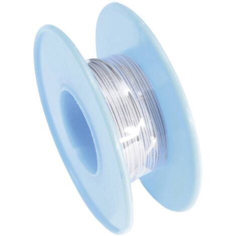 TRU COMPONENTS 1566864 Fil de bobinage Wire Wrap 1 x 0.05 mm² gris 15 m