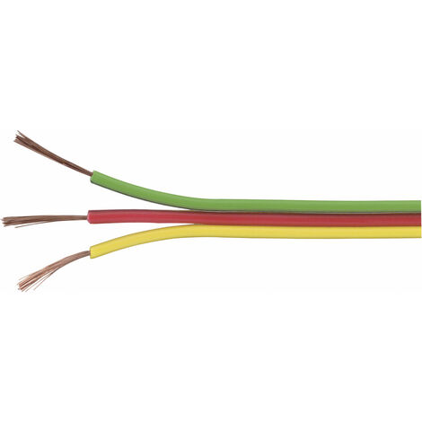 TRU COMPONENTS 1567056 Litze  3 x 0.14 mm² Gelb, Rot, Grün 5 m