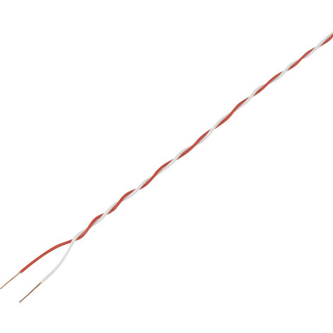 TRU COMPONENTS 1567408 Schaltdraht  2 x 0.28 mm² Rot, Weiß 20 m