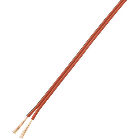 TRU COMPONENTS 1567410 Litze LiY-Z 2 x 0.14 mm² Rot, Schwarz 10 m