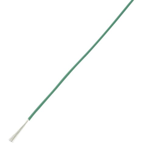 TRU COMPONENTS 1570175 Fil de câblage LiY 1 x 0.14 mm² vert 100 m