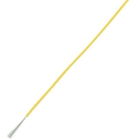 TRU COMPONENTS 1570176 Fil de câblage LiY 1 x 1 mm² jaune 10 m