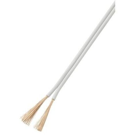 TRU COMPONENTS 1570216 Cavo per cablaggi 2 x 1.50 mm² Bianco 50 m