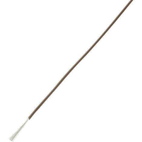 TRU COMPONENTS 1570359 Fil de câblage LiFY 1 x 0.25 mm² marron 50 m