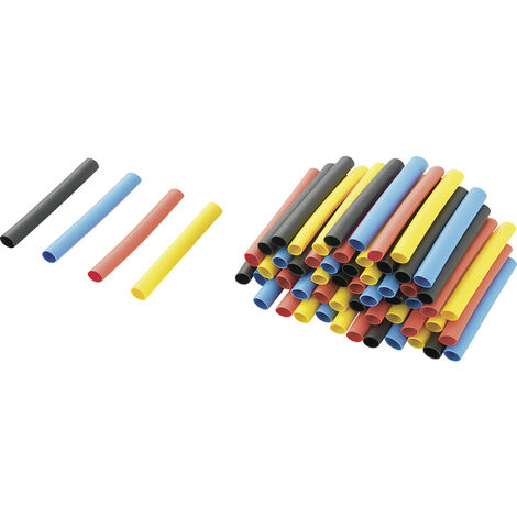 TRU COMPONENTS 1570676 Schrumpfschlauchsortiment Bunt 3.20 mm 1.60 mm Schrumpfrate:2:1 3.2 m