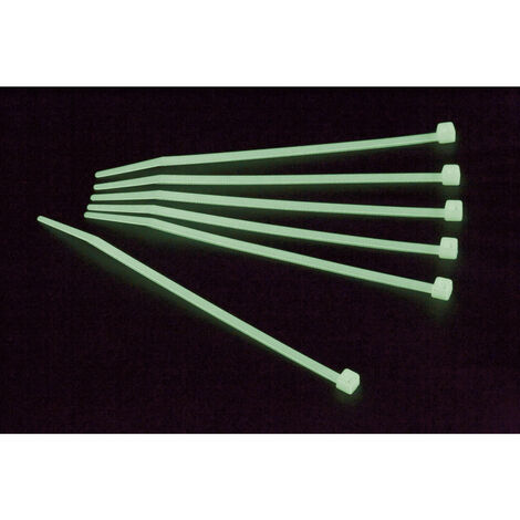 TRU COMPONENTS 1570828  Kabelbinder 300 mm 3.60 mm Grün Nachleuchtend 50 St.