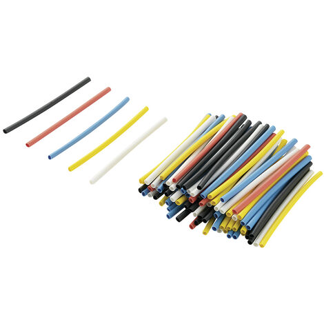 TRU COMPONENTS 1571318 Schrumpfschlauchsortiment Bunt 1.20 mm 0.60 mm Schrumpfrate:2:1 125 St.