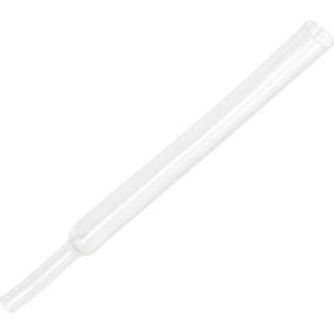 TRU COMPONENTS 1571369 Gaine thermorétractable sans colle transparent 5 mm 2.50 mm Taux de retreint:2:1 10 m