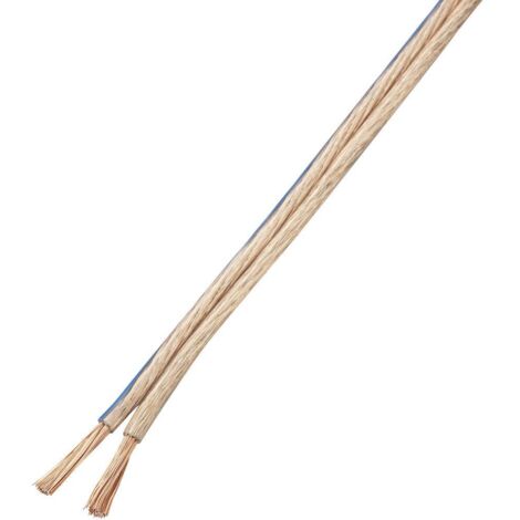 TRU COMPONENTS 1571459 Câble haut-parleur 2 x 4 mm² transparent 10 m