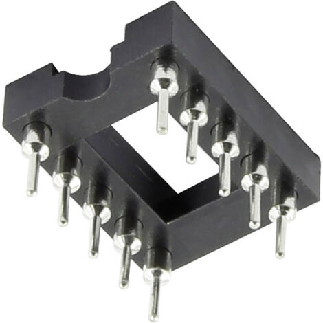 TRU COMPONENTS 1571705  IC-Fassung Rastermaß: 2.54 mm, 7.62 mm Polzahl: 10  1 St.