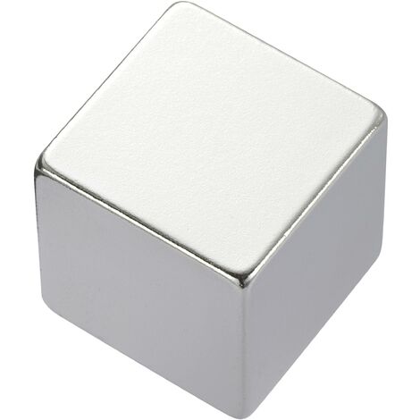 TRU COMPONENTS 1572121 Aimant permanent cubique N35 1.24 T Température limite (max.): 80 °C S459591