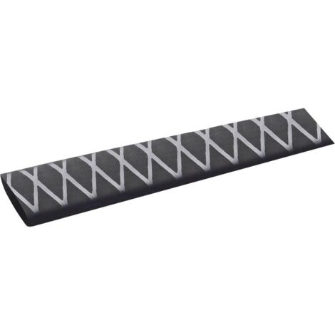 TRU COMPONENTS 1572155 Gaine thermorétractable sans colle noir 45 mm 22.50 mm Taux de retreint:2:1 1 m