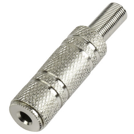 TRU COMPONENTS 1572335 Klinken-Steckverbinder 3.5 mm Buchse, gerade Polzahl: 3 Stereo Silber 1 St.