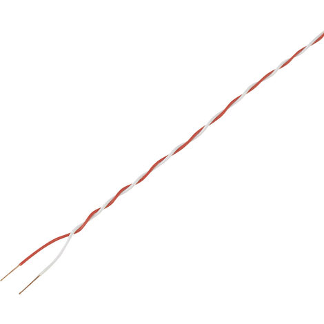 TRU COMPONENTS 1572354 Schaltdraht  2 x 0.20 mm² Rot, Weiß 20 m