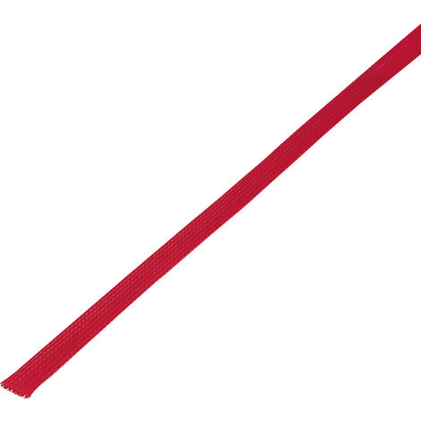 TRU COMPONENTS 1572525 CBBOX0814-RD Geflechtschlauch Rot PET  8 bis 14 mm 10 m
