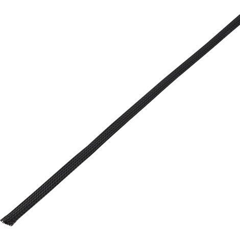 TRU COMPONENTS 1572554 CBBOX0510-BK Geflechtschlauch Schwarz PET  5 bis 10 mm 10 m