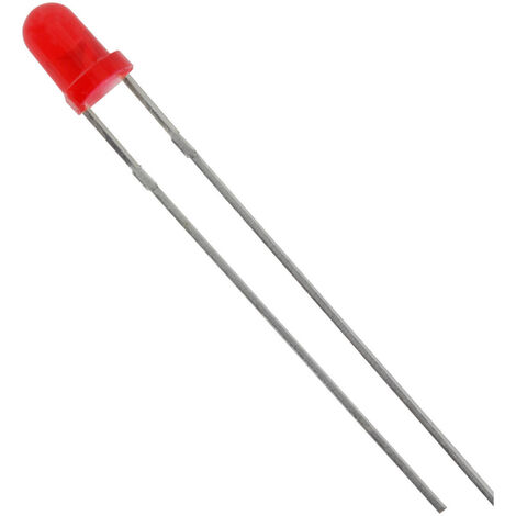 TRU COMPONENTS 1573696 LED bedrahtet  Rot Rund 3 mm 280 mcd 60 ° 20 mA 2.1 V