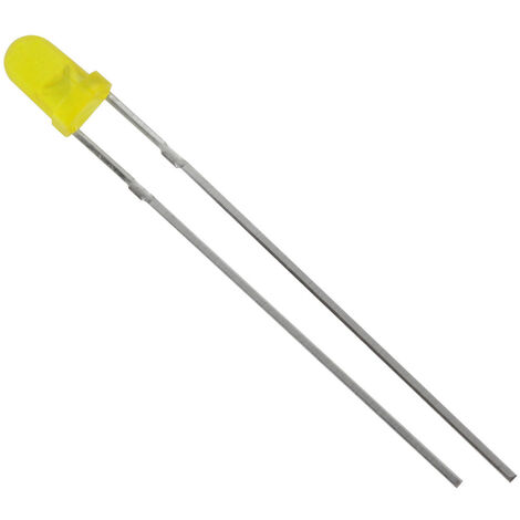 TRU COMPONENTS 1573698 LED bedrahtet  Gelb Rund 3 mm 130 mcd 60 ° 20 mA 2.1 V