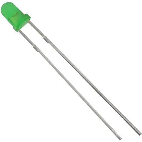 TRU COMPONENTS 1573701 LED bedrahtet  Grün Rund 3 mm 2000 mcd 60 ° 20 mA 3.1 V