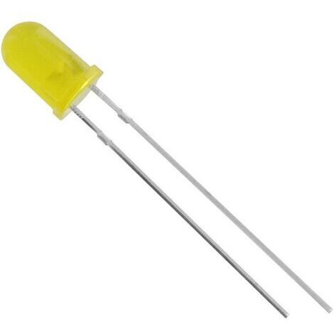 TRU COMPONENTS 1573743 LED jaune rond 5 mm 130 mcd 50 ° 20 mA 2.1 V S424121