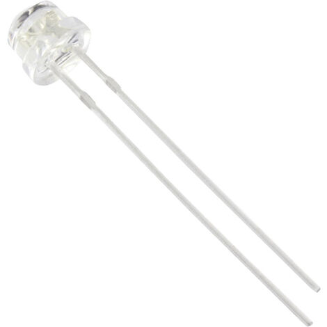 TRU COMPONENTS 1577345 LED bedrahtet  Blau Flachkant 5 mm 700 mcd 120 ° 20 mA