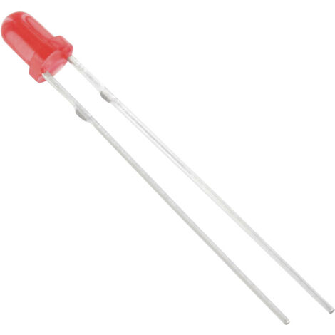 TRU COMPONENTS 1577456 LED bedrahtet  Rot Rund 3 mm 75 mcd 60 ° 20 mA