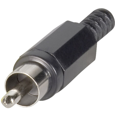 TRU COMPONENTS 1578858 Cinch-Steckverbinder Stecker, gerade Polzahl: 2  Rot 1 St.