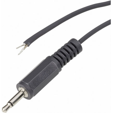 TRU COMPONENTS 1578897 Klinken-Steckverbinder 2.5 mm Stecker, gerade Polzahl: 3 Stereo Schwarz 1 St.
