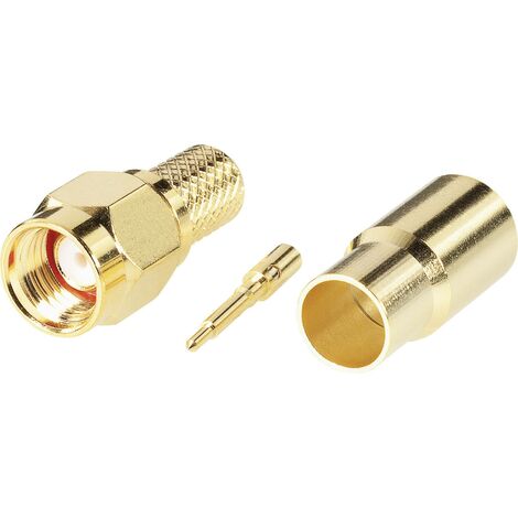 TRU COMPONENTS 1579347 Connecteur SMA mâle, droit 50 Ω 1 pc(s) S402141