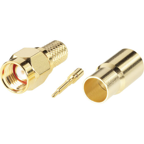 TRU COMPONENTS  1579347 SMA-Steckverbinder Stecker, gerade 50 Ω 1 St.