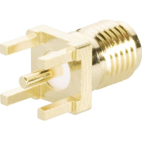 TRU COMPONENTS 1579414 Connecteur SMA embase femelle, verticale 50 Ω 1 pc(s)