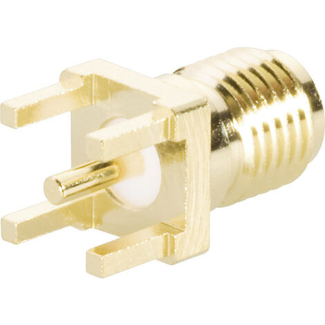 TRU COMPONENTS  1579414 SMA-Steckverbinder Buchse, Einbau vertikal 50 Ω 1 St.